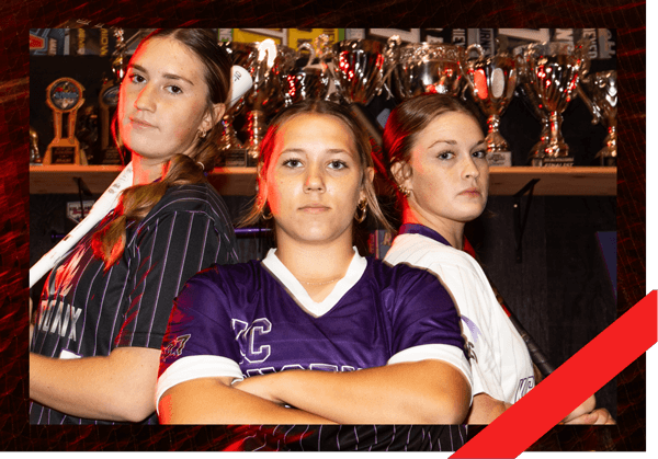 Players holding equipment