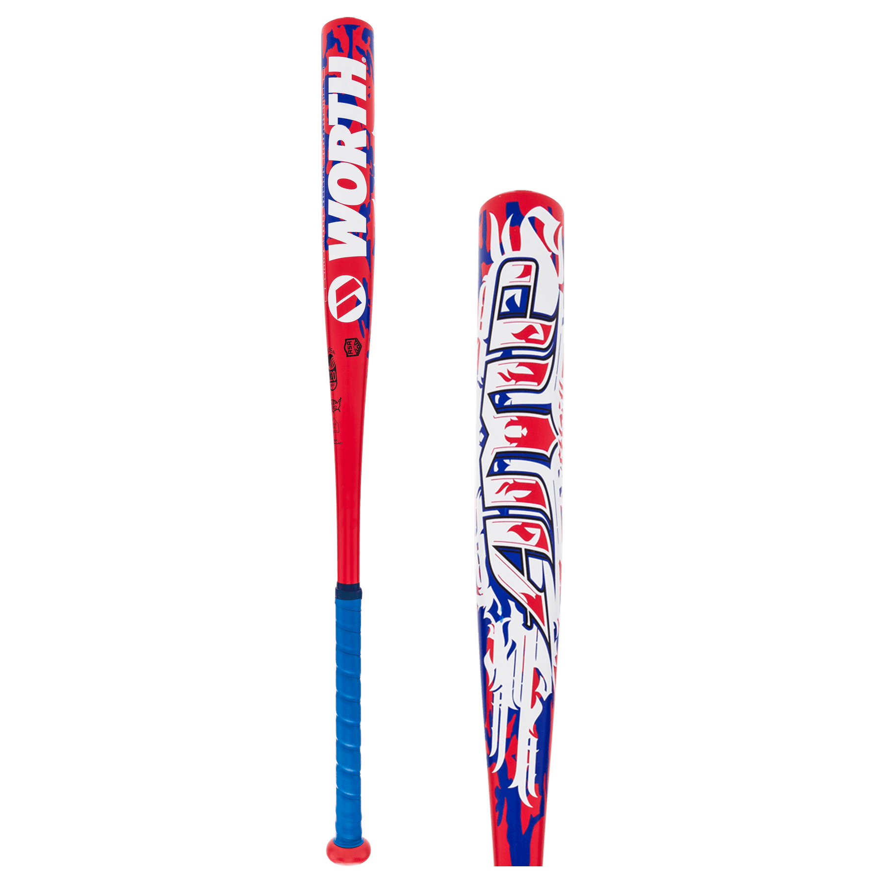 Worth AMP Alloy Dual Stamp Slow Pitch Softball Bat: WWCAMP