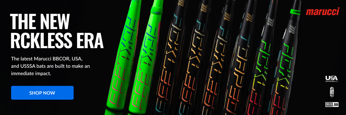 The new RCKLESS ERA Marucci bats are built for immediate impact. Shop Now.
