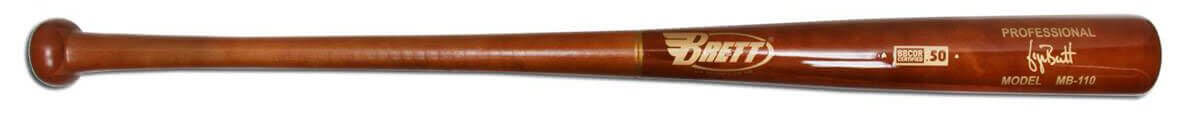 Brett Bros. Maple/Bamboo Wood Baseball Bat: MB110 Adult