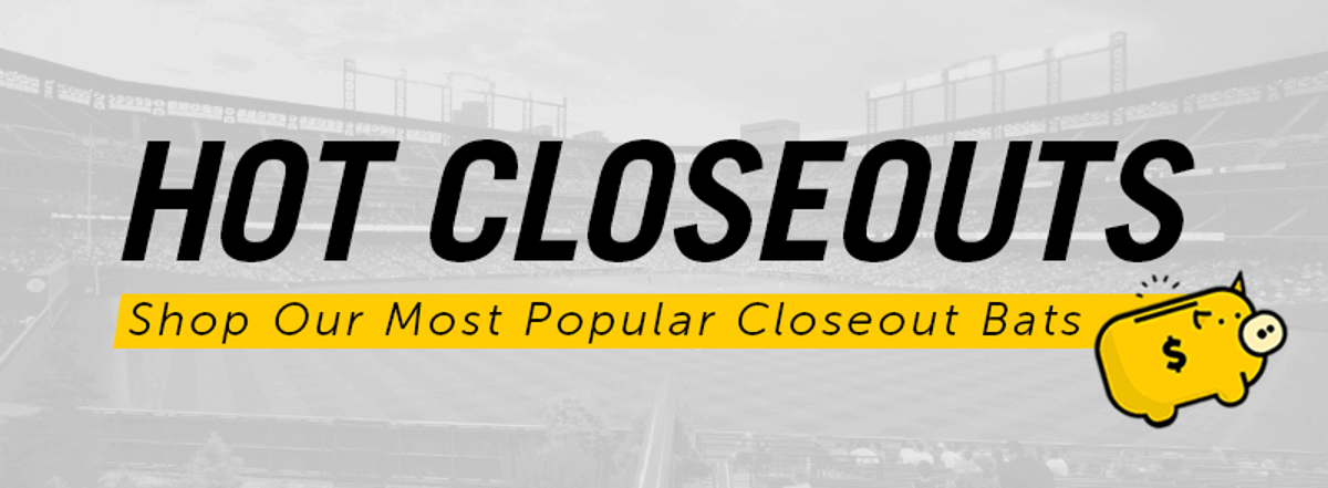 Closeout ütők | Closeout baseball ütők | Closeout softball ütők