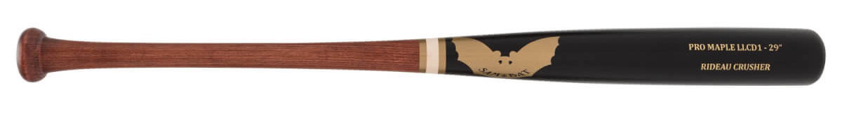 Sam Bat Maple Wood Youth Baseball Bat: LLCD1 Cherry/Black