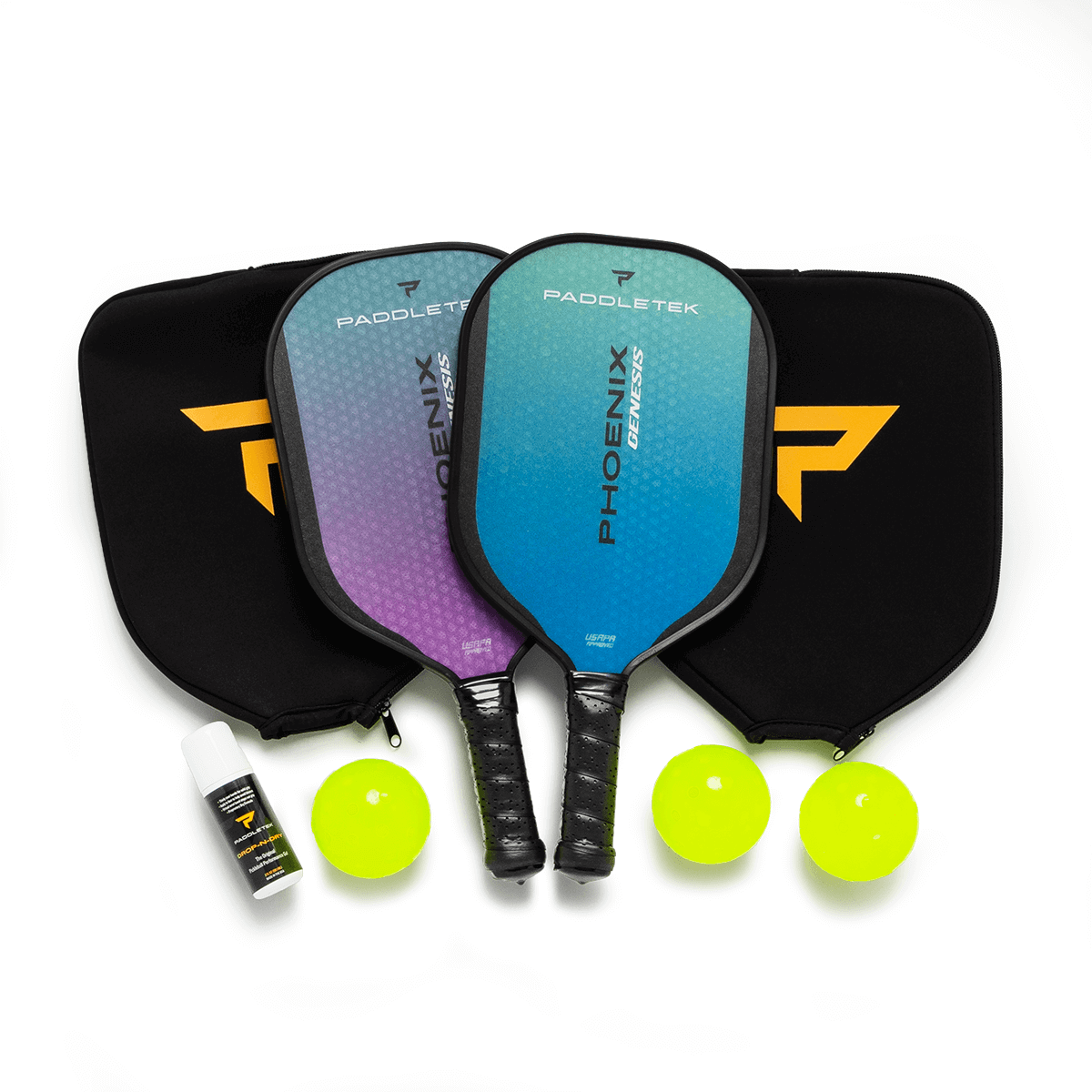 Paddletek Phoenix Genesis Hybrid Pickleball 2 Paddle Set