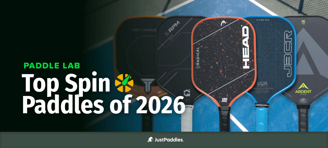 Paddle Lab presents Top Spin Paddles of 2026. Features HEAD, JBCR, and Ardent paddles.