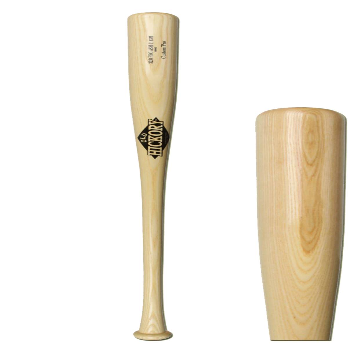 Old Hickory Bat Co. Custom Pro 3 2 1/2" Ash Wood Baseball Bat J143MASH
