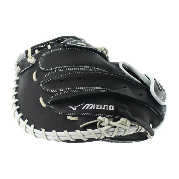 Mizuno MVP Prime SE 34" Fastpitch Softball Catcher's Mitt: GXS50PSE6 Black / Silver: Image #315494