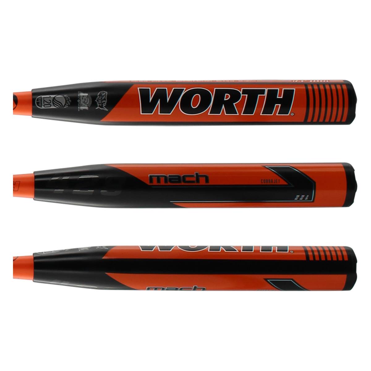 Worth Mach 1 428 Cobra Jet XXL USSSA Slow Pitch Softball Bat (WMCH12