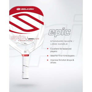 Selkirk VANGUARD Power Air Epic Carbon Fiber Pickleball Paddle: Image #428315