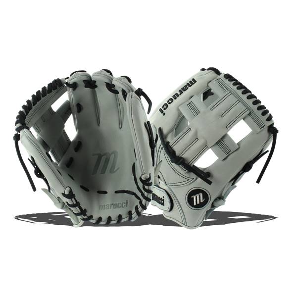 Marucci Adjustable 11.75" Fastpitch Softball Glove: MFGSB1175CV-GY/BK: Image #316253