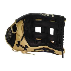 Under Armour Genuine Pro 12.75" Baseball Glove: UAFGGP-1275H Black/Cream: Image #389957