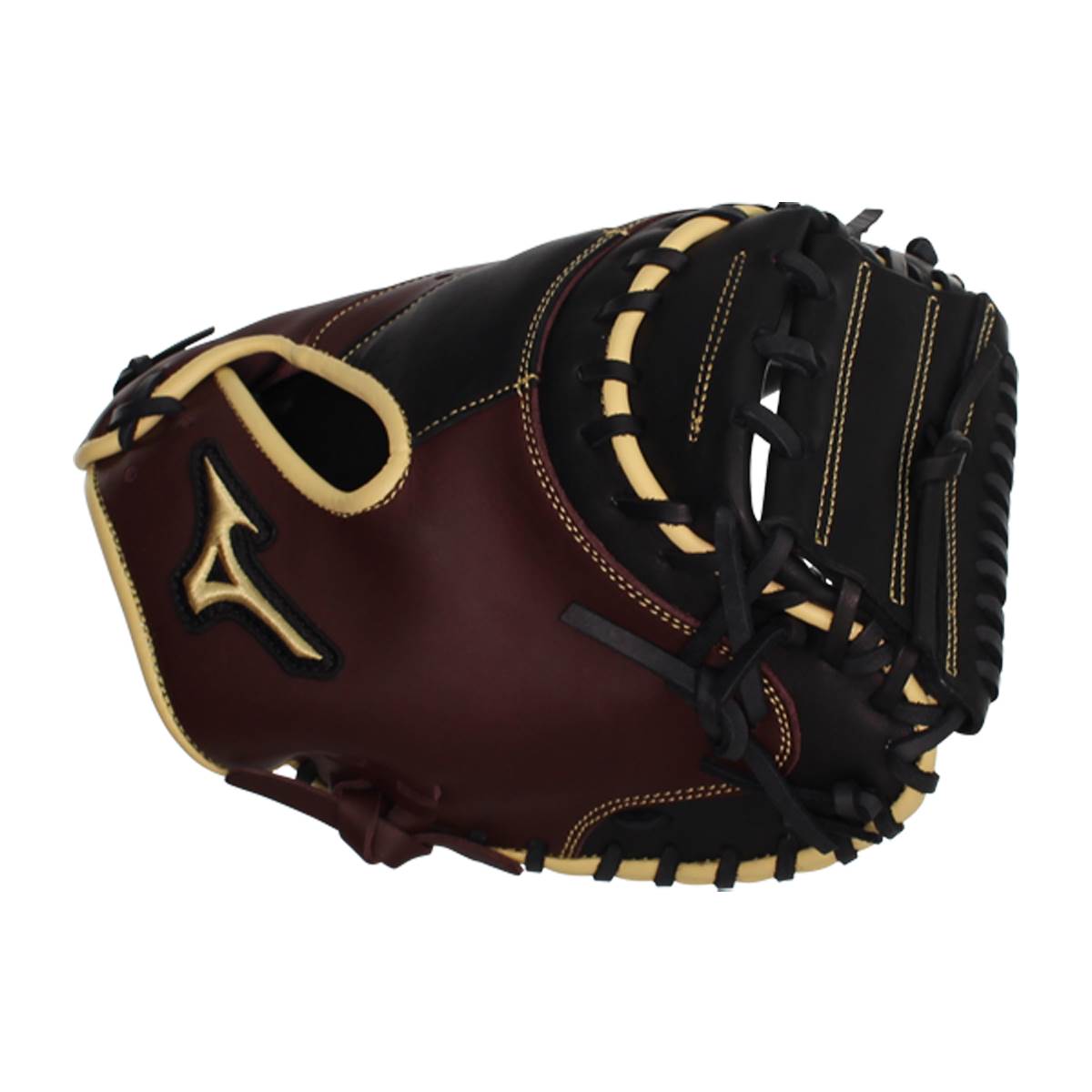 Mizuno MVP Prime 34'' Baseball Catcher's Mitt: GXC50PB3BC Black/Cherry: Image #379639