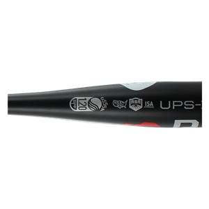 Batte de baseball 61,5cm aluminium gris résistant