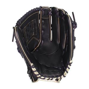 Mizuno MVP Prime SE 14'' Slow Pitch Softball Glove: GMVP1400PSES8  Black/Gold: Image #380313