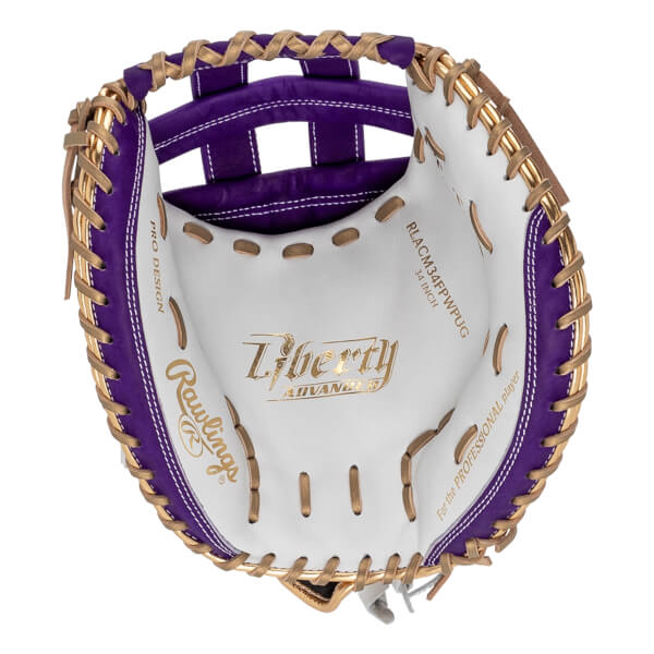 Rawlings Liberty Advanced Color Series 4.0 34" Fastpitch Softball Catcher's Mitt: RLACM34FPWPUG: Image #451207