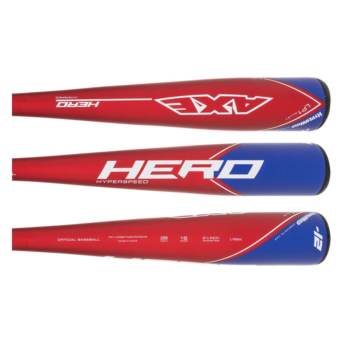 Axe Hero Hyperspeed 12 USA Baseball Bat (L198K)