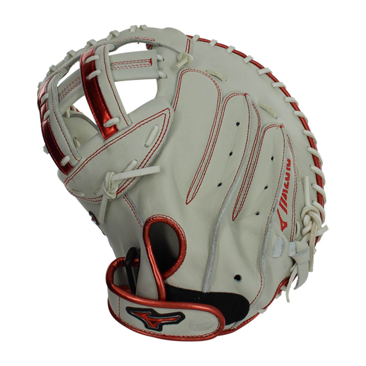 Mizuno MVP Prime SE 34'' Fastpitch Catcher's Mitt (GXS50PSE8 White/Red