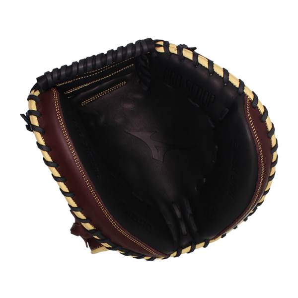 Mizuno MVP Prime 34'' Baseball Catcher's Mitt: GXC50PB3BC Black/Cherry: Image #379637