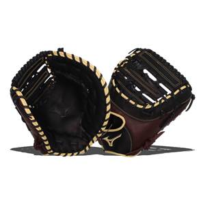 Mizuno MVP Prime 12.5'' First Base Mitt: GXF50B3BC Black/Cherry: Image #379650