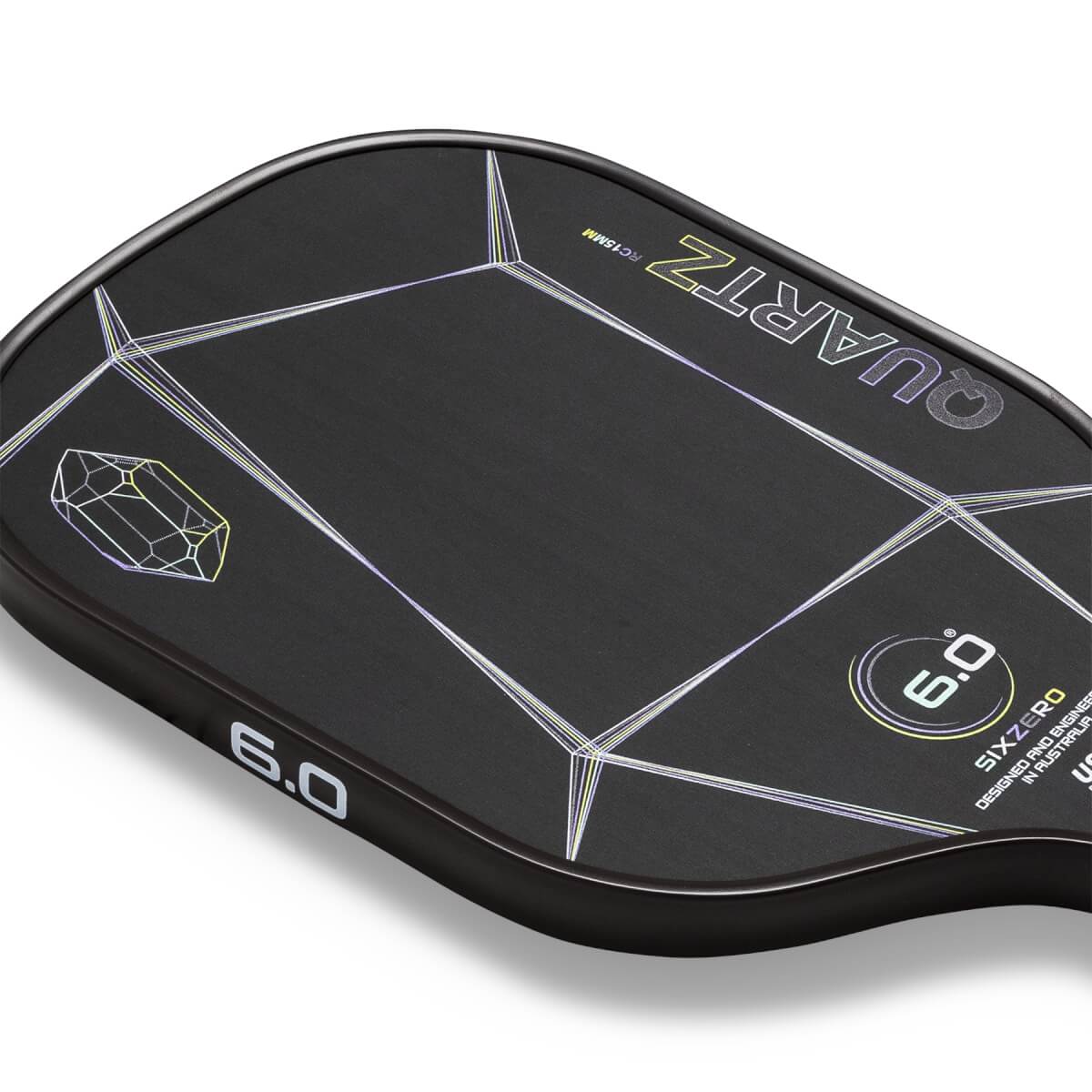 Six Zero Quartz 15mm Carbon Fiber Pickleball Paddle: Image #446455