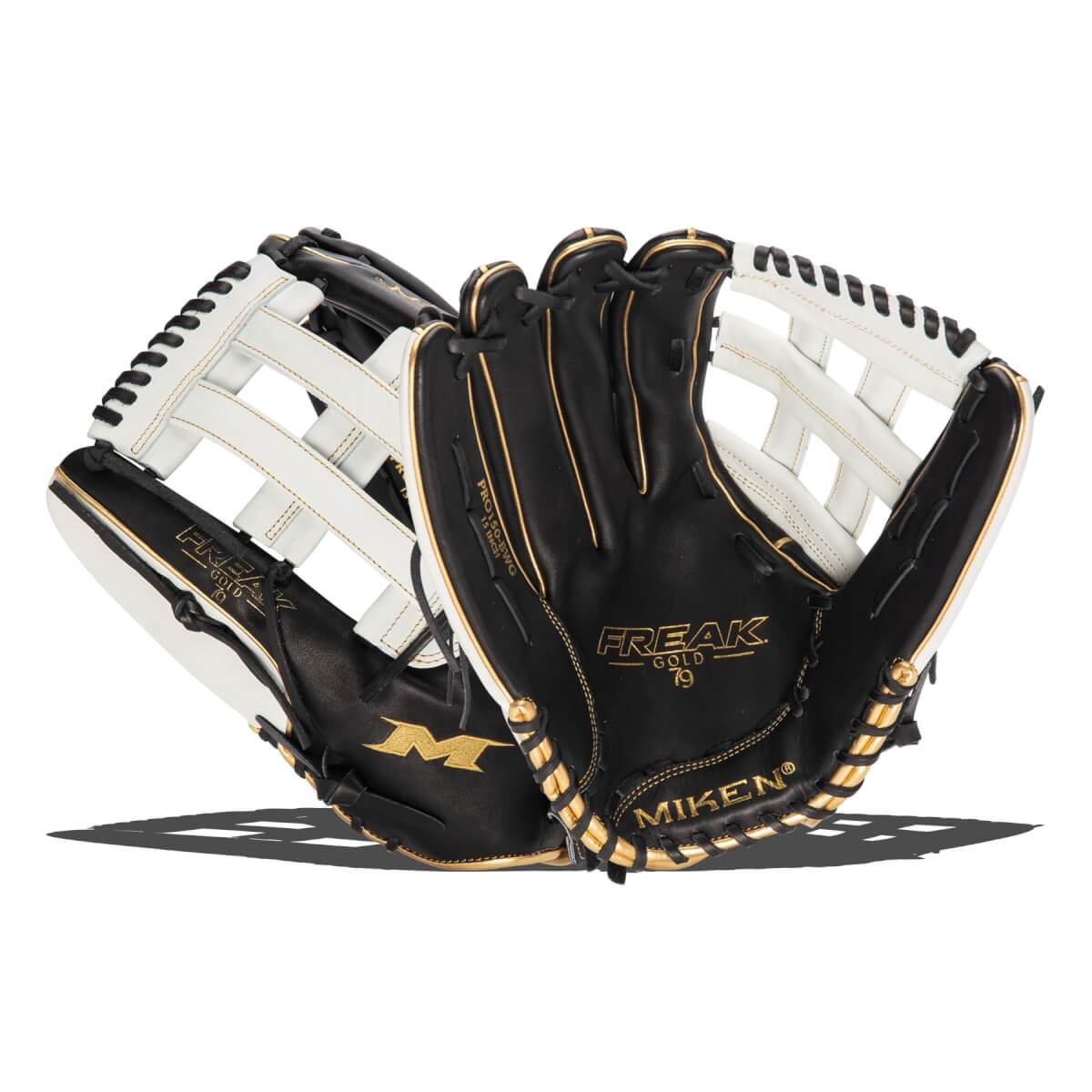 Miken Pro Series Freak Gold 15" Slow Pitch Softball Glove (PRO150BWG