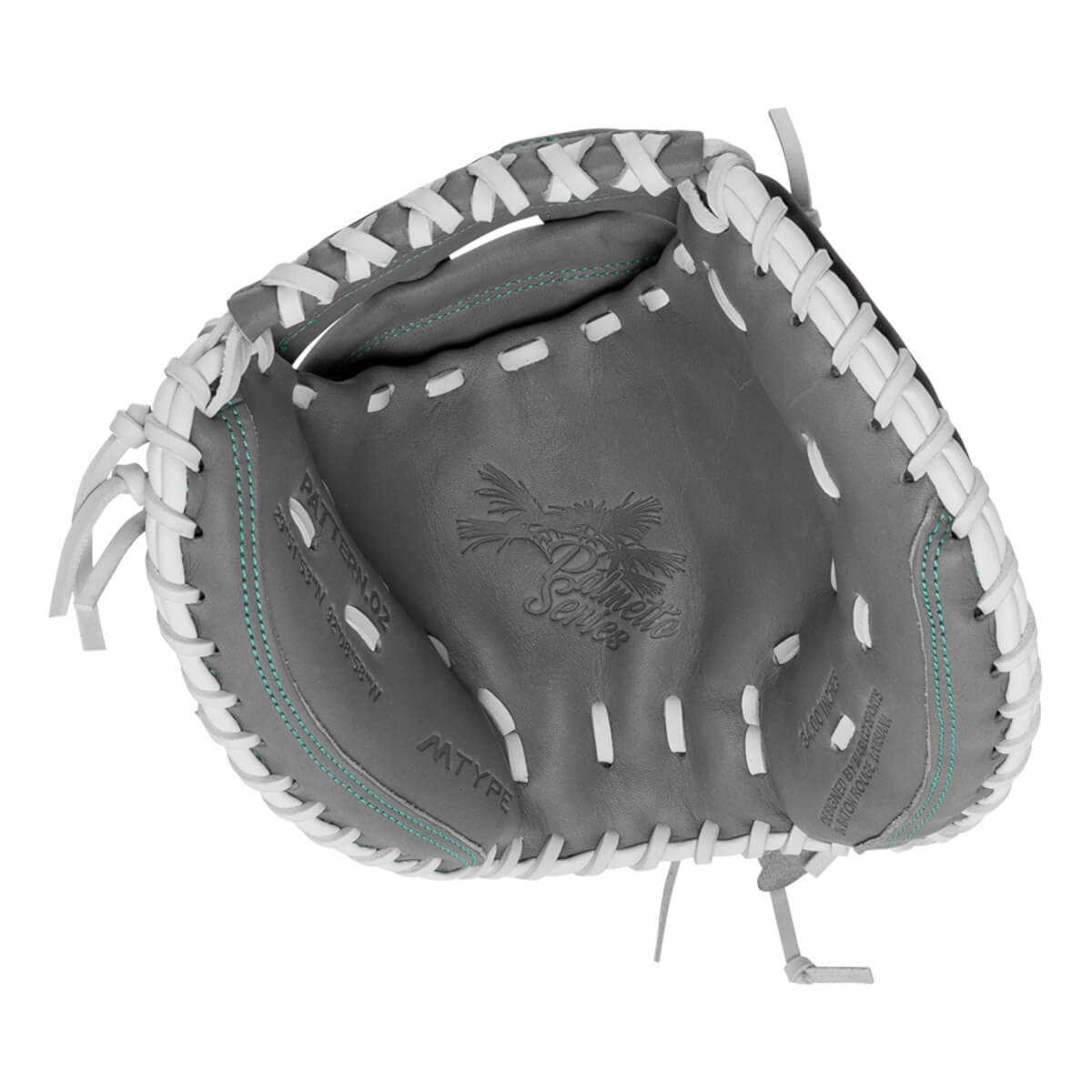 Marucci Palmetto 34" Fastpitch Softball Catcher's Mitt: MFG3PL240C2FP-GY: Image #446427