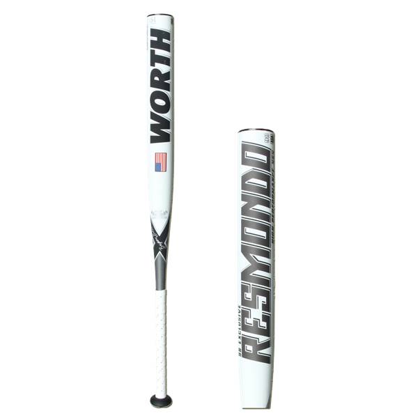 454 Batte De Softball Worth 454 Resmondo - 34 Pouces / 26 Oz, Slow Pitch, Composite Carbone Batte Softball Worth