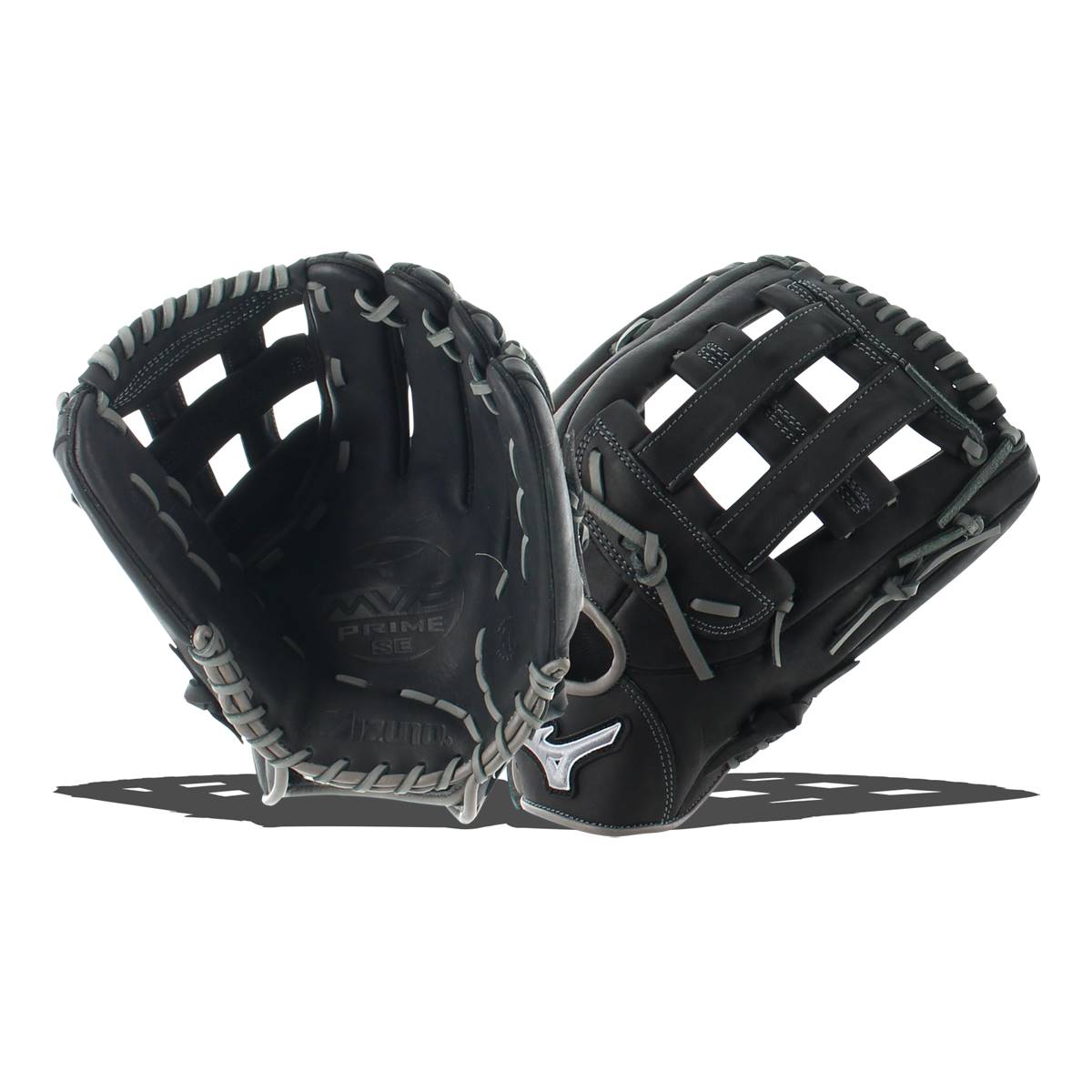 Mizuno MVP Prime SE 13" Slow Pitch Softball Glove: GMVP1300PSES6 Black / Smoke: Image #315217