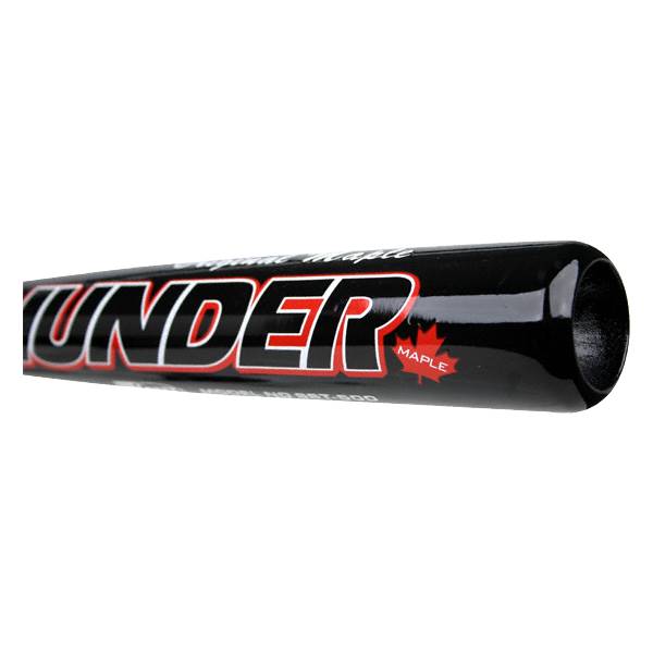 Batte De Softball Brett Bros. Thunder - Bambou/érable, 32 Pouces, 26 Oz, Noire, Neuve