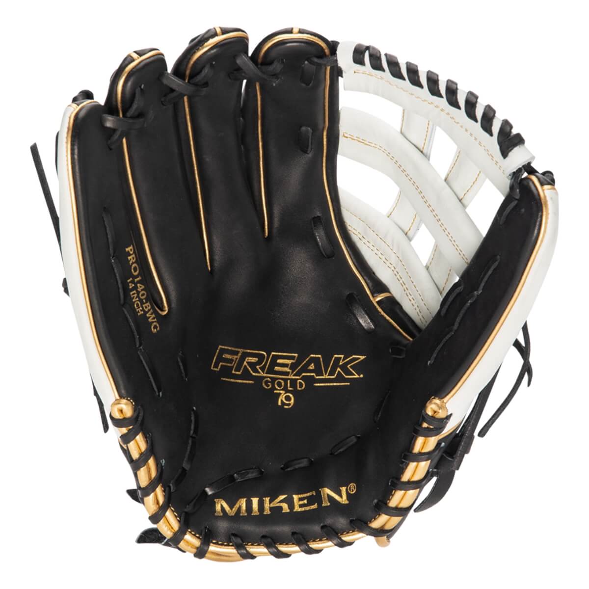 Miken Pro Series Freak Gold 14" Slow Pitch Softball Glove: PRO140-BWG: Image #421299