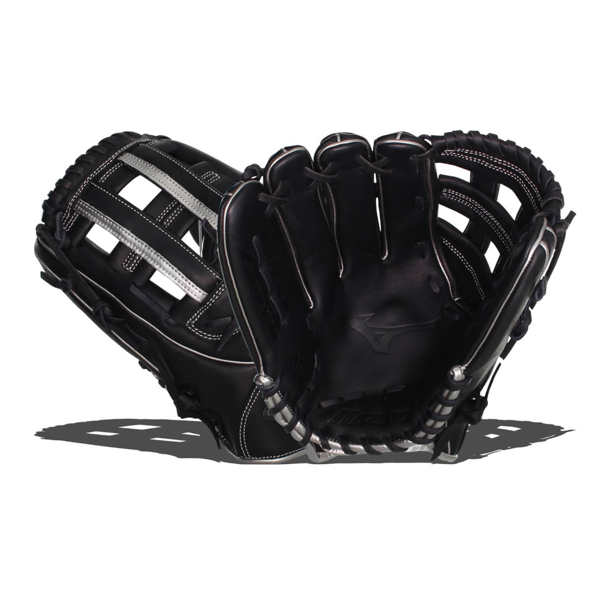 Mizuno MVP Prime SE 13'' Slow Pitch Softball Glove: GMVP1300PSES8 Black/Silver: Image #418856