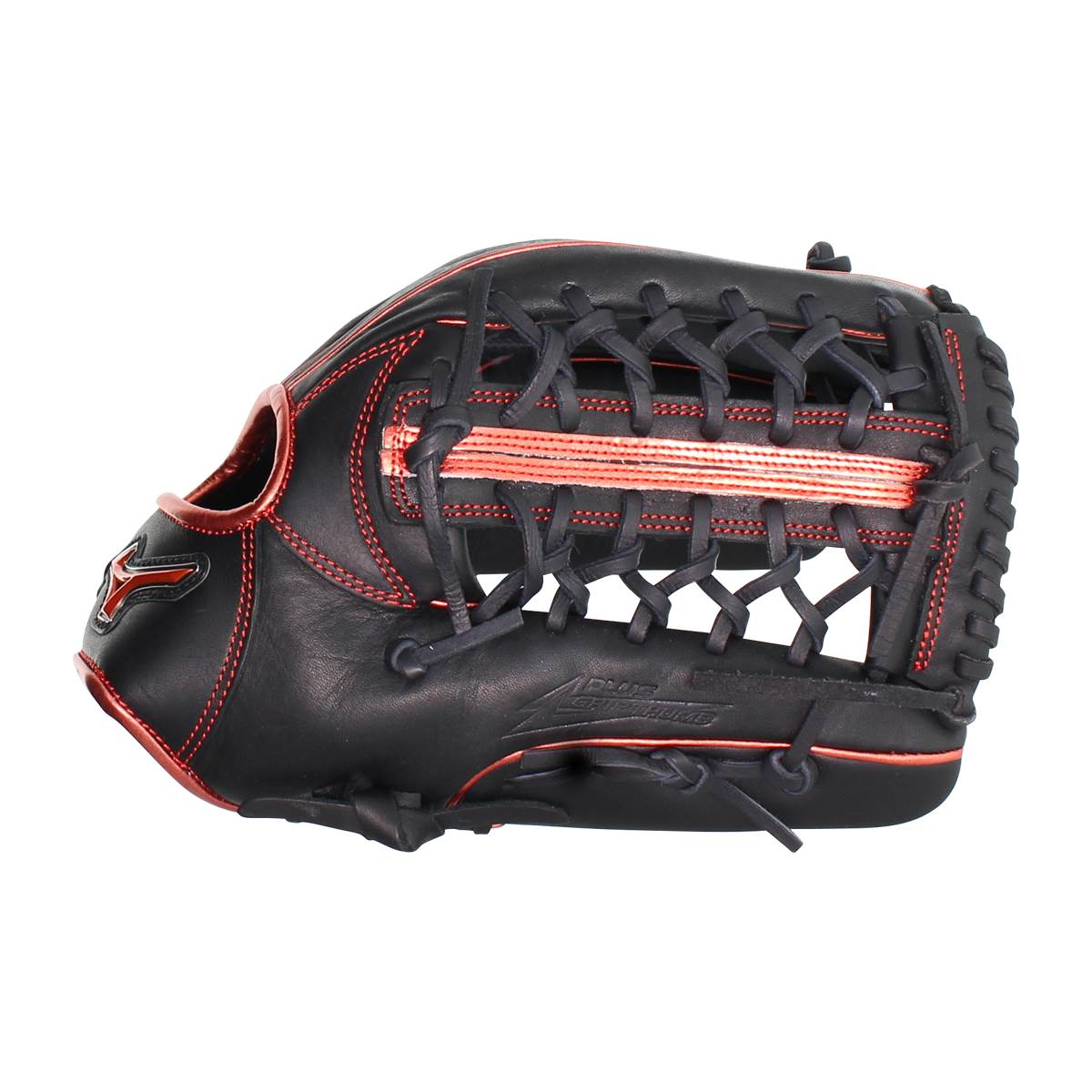 Mizuno 12.75'' MVP Prime Baseball Glove: GMVP1275PSE8 Black/Red: Image #389301