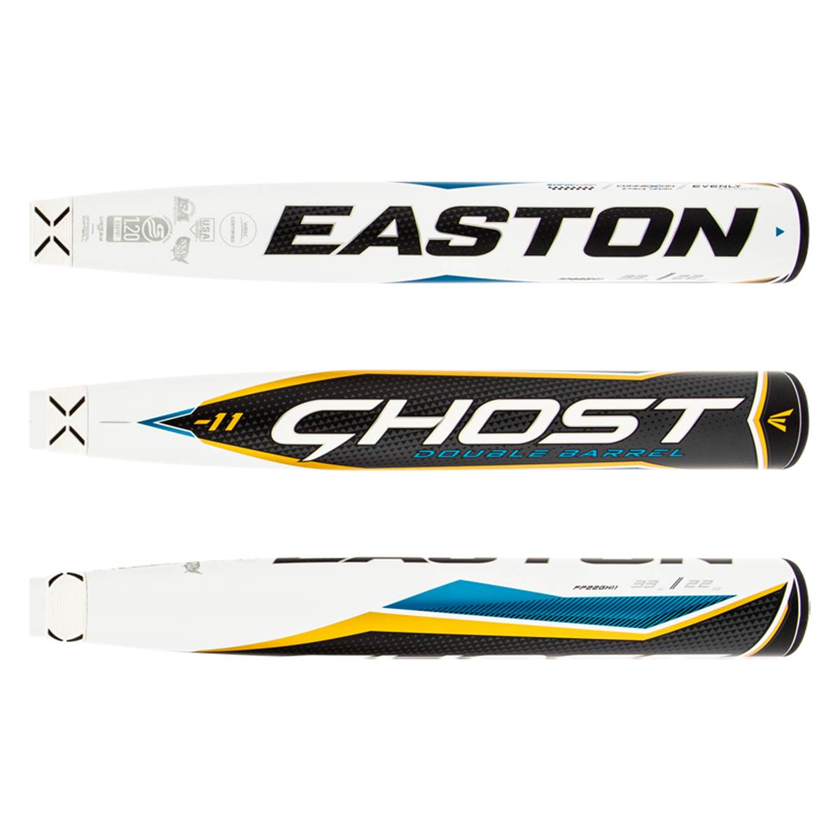 Easton Ghost Double Barrel 11 Fastpitch Softball Bat (FP22GH11
