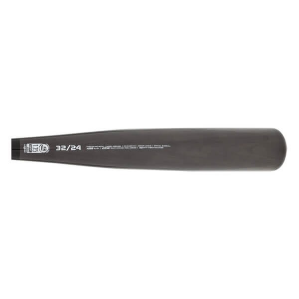 Top-down view of a gray baseball bat with 32/24 and USSSA branding.