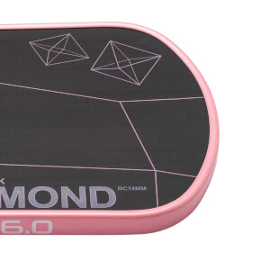 Six Zero Double Black Diamond Control 14mm Carbon Fiber Pickleball Paddle: Image #462283