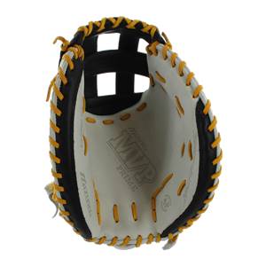Mizuno MVP Prime SE Fastpitch Catchers Mitt: GXS50PSEF4- Silver/Black: Image #309529
