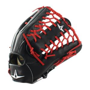 All Star System Seven 12.5" Baseball Glove: FGS7-OF Black / Red: Image #317096