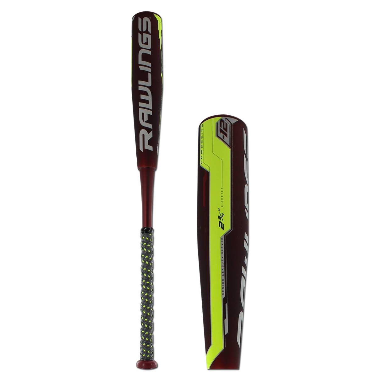 SL7V12 Rawlings Velo Composite Senior League Baseball Bat 12 Sports
