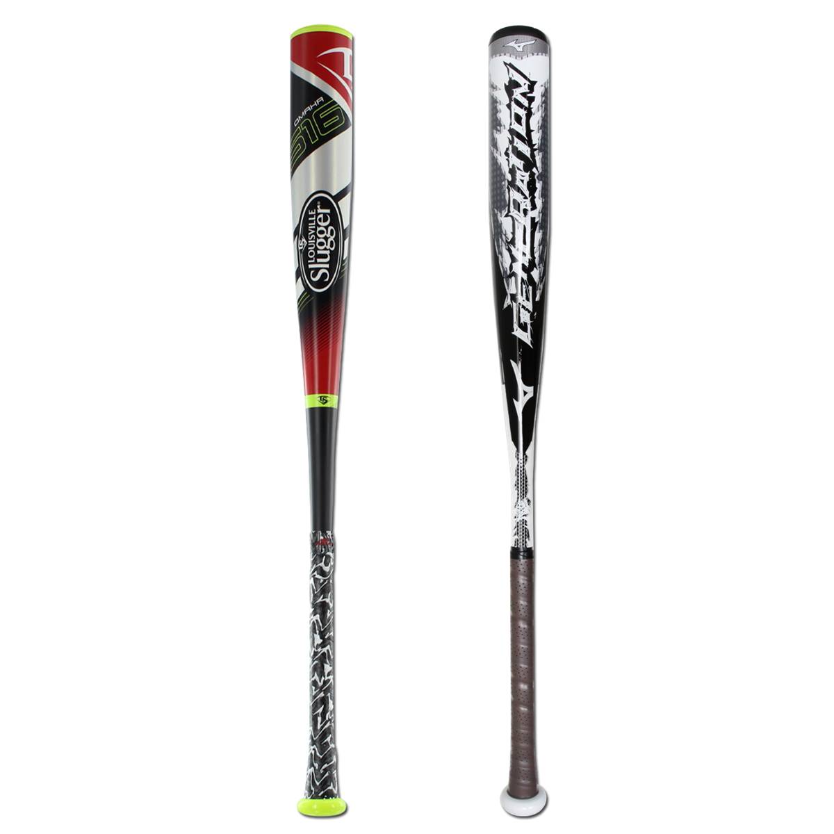 Bat Pack Louisville Slugger Omaha 516 and Mizuno GENERATION BBCOR Baseball Bats BBO5163 and