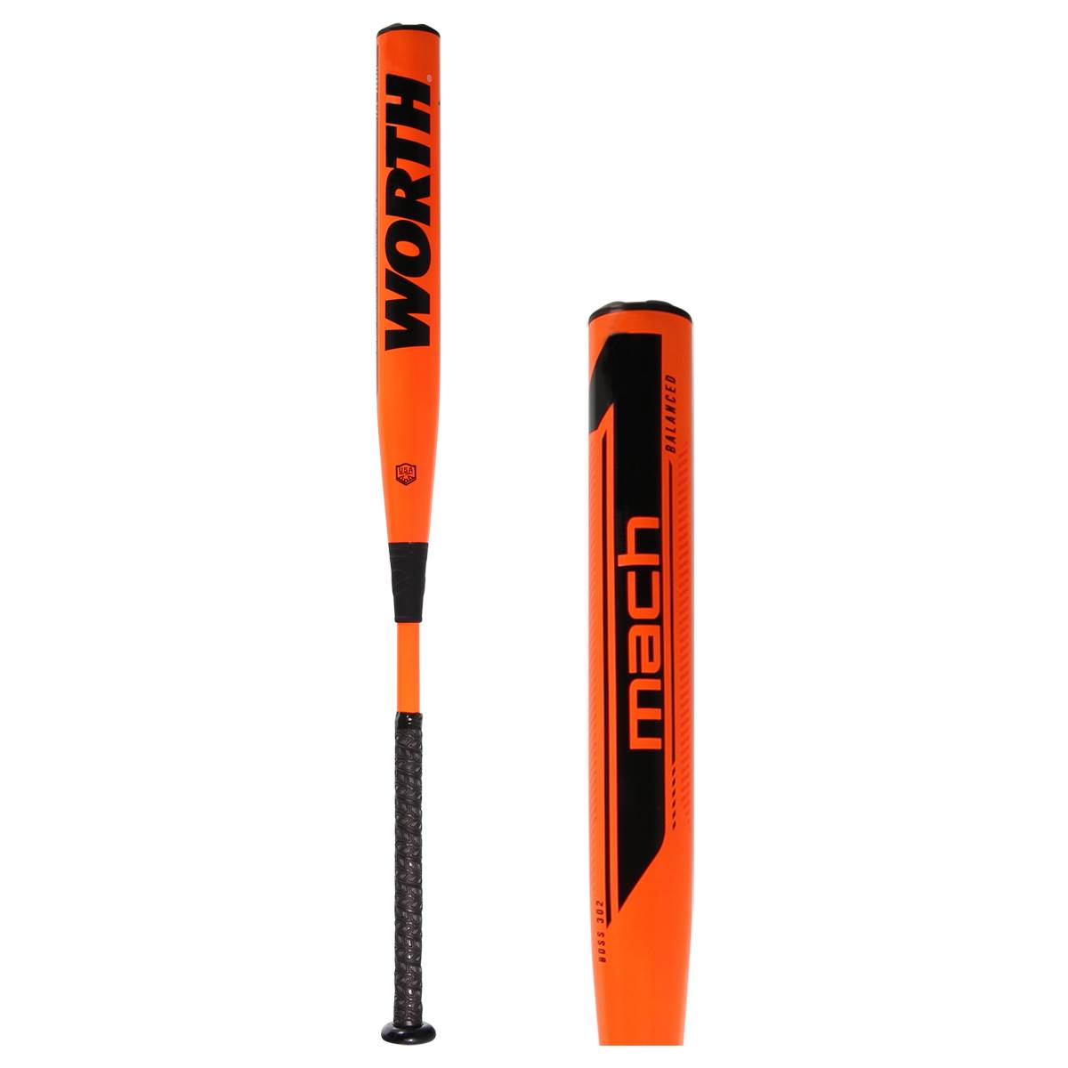 2021 Worth Mach 1 Boss 302 13.5" Balanced USA Slow Pitch Softball Bat