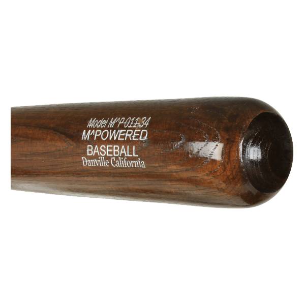 M^Powered American Hickory Wood Baseball Bat AH011 Adult