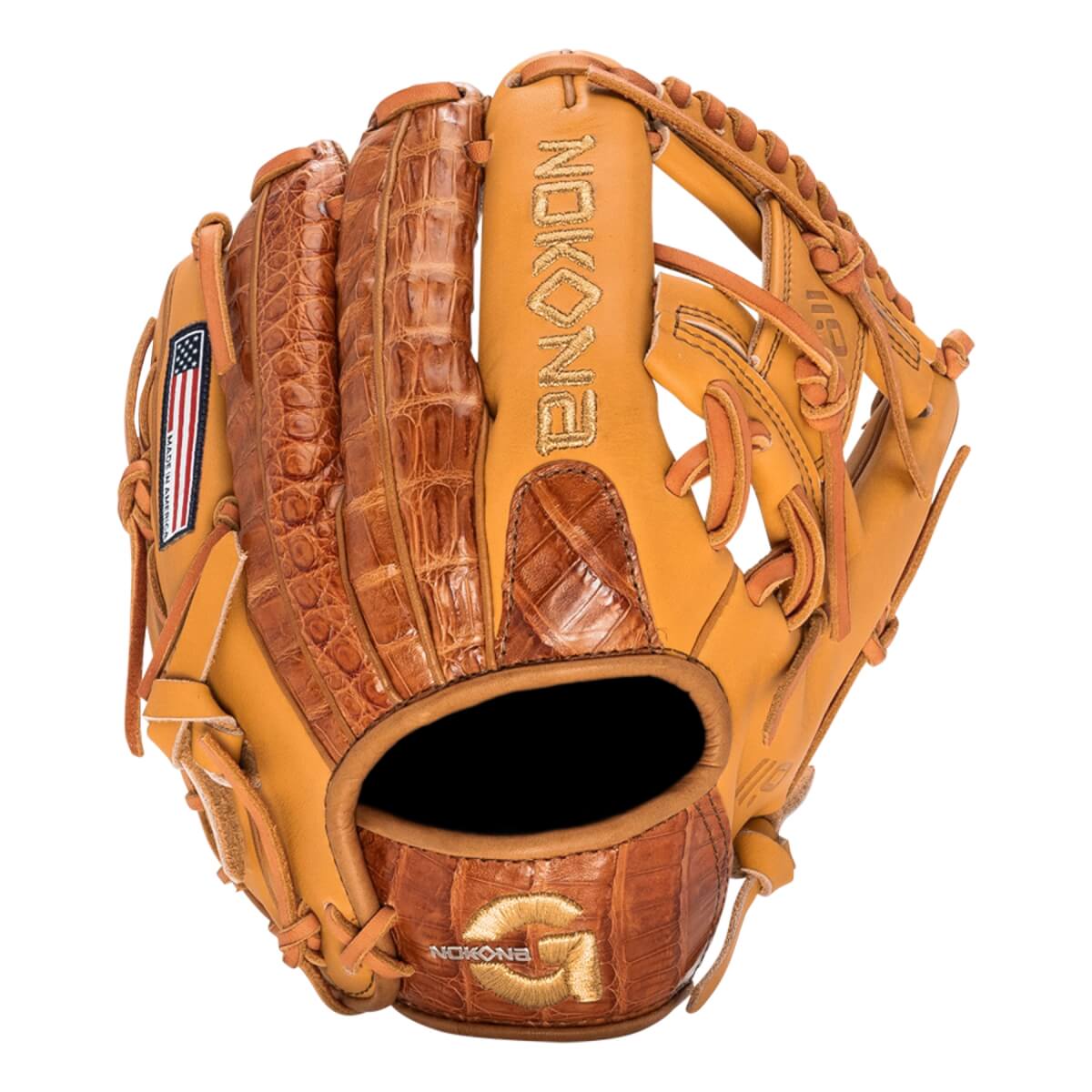 Nokona Exotics G-Series Caiman Leather 11.5" Baseball Glove: G1150TC: Image #434057