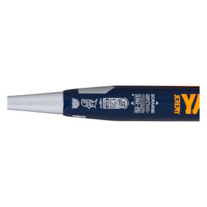 Side view of a navy DeMarini softball bat with JEREMY and XAU-25 visible.