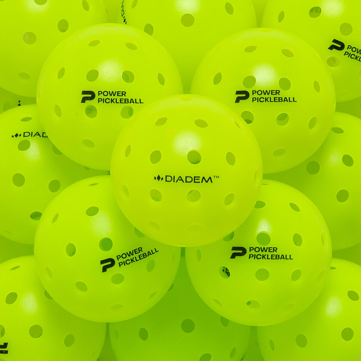Diadem Premier Power Neon Outdoor Pickleball 12-Pack: Image #433844