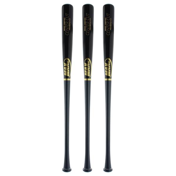 Bat Pack MaxBat Center Cut Maple Wood Baseball Bat: JBMB1WG 3-Pack ...