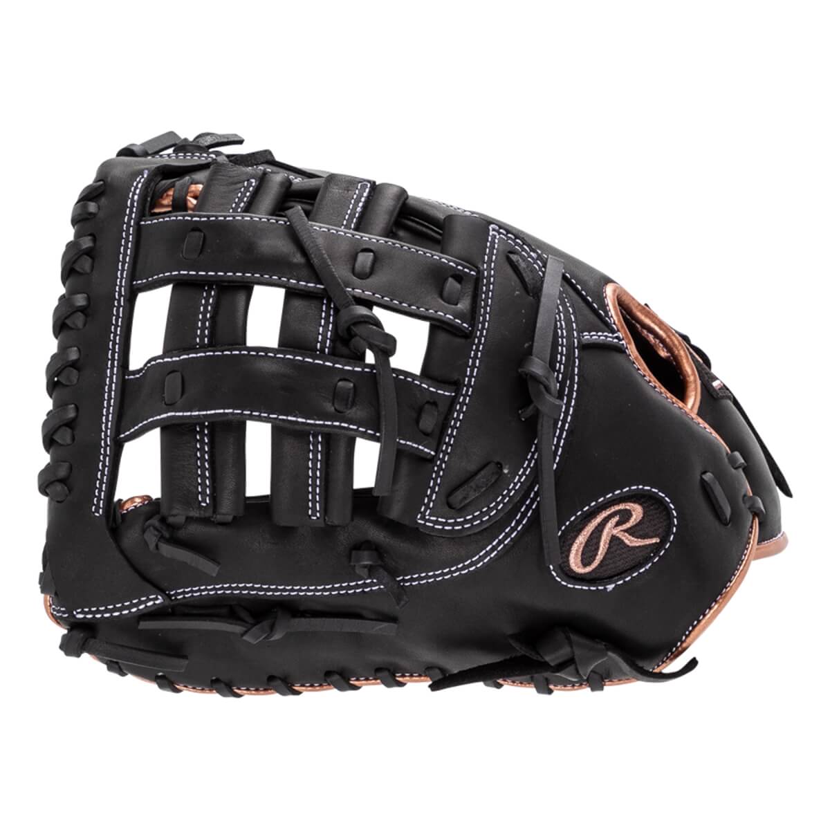Rawlings R9 12.5" Fastpitch Softball First Base Mitt: RR9SBFBM-17B: Image #447620