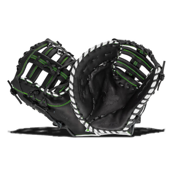 Marucci Krewe 12.5" Youth Baseball First Base Mitt: MFG3KR37S1-BK/NG: Image #446318