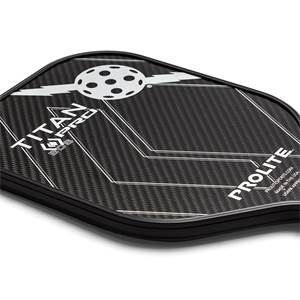 PROLITE Titan Pro Black Diamond Series Middleweight Carbon Fiber Pickleball Paddle: Image #405861