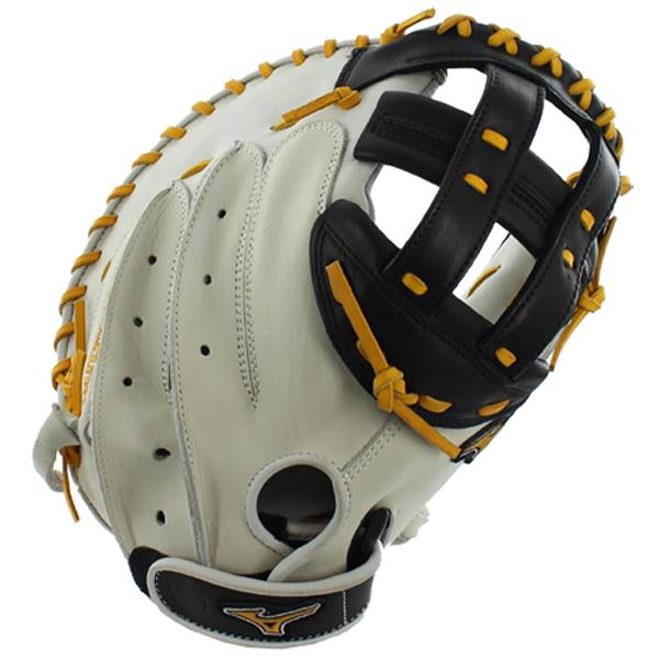 Mizuno MVP Prime SE Fastpitch Catchers Mitt: GXS50PSEF4- Silver/Black: Image #309534