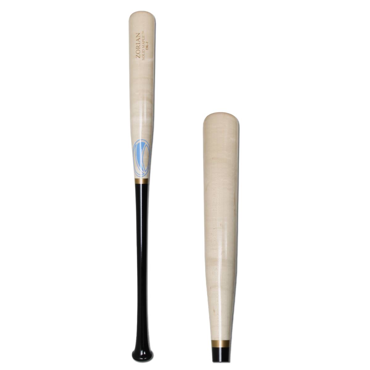 Zorian Professional Maple Wood Baseball Bat DK1 Black/Natural Adult