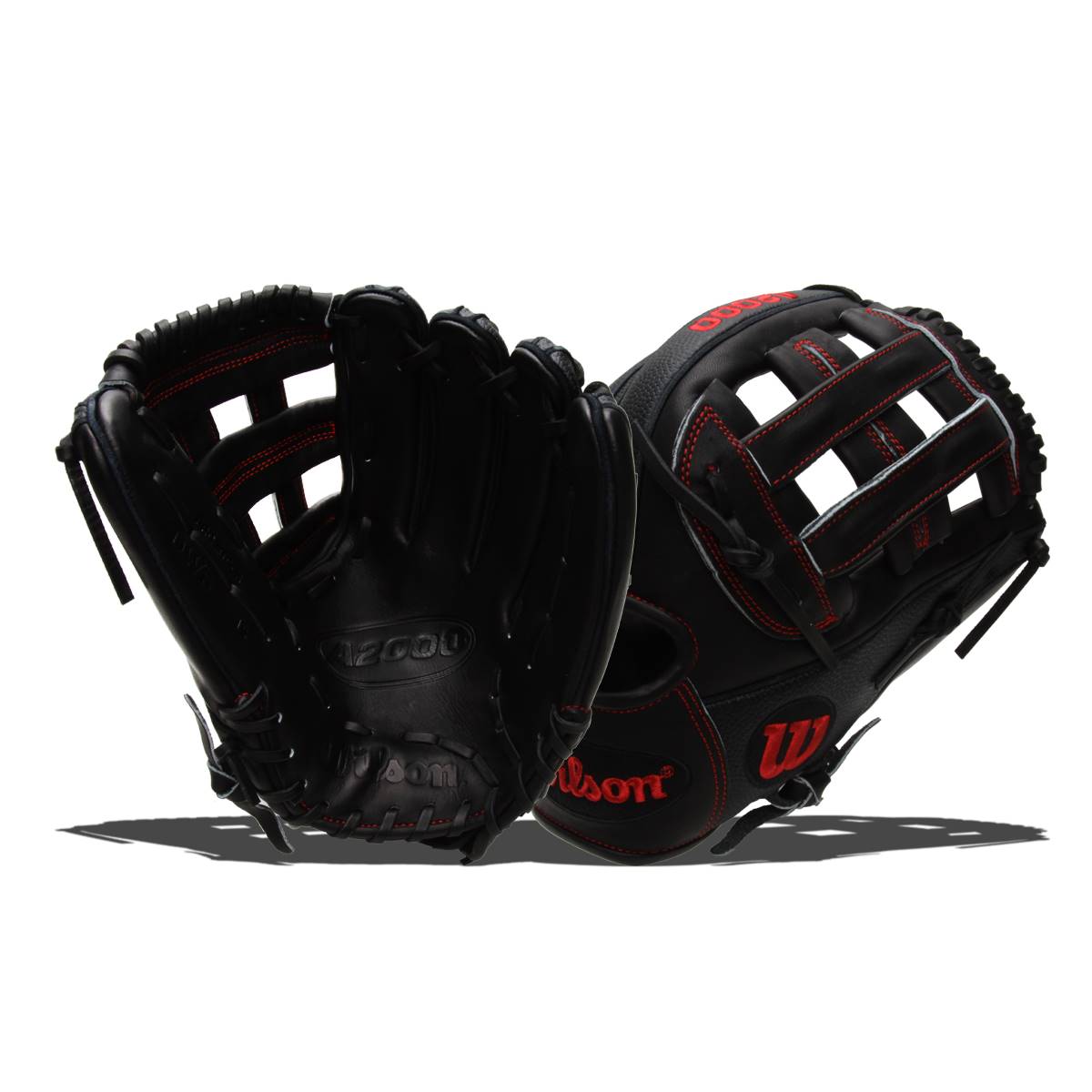 軟式グローブ A2000 Wilson 黒/赤 【公式通販】 赤/黒 軟式グローブ Wilson グローブ